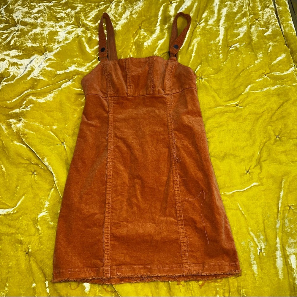 Corduroy Overall Dress